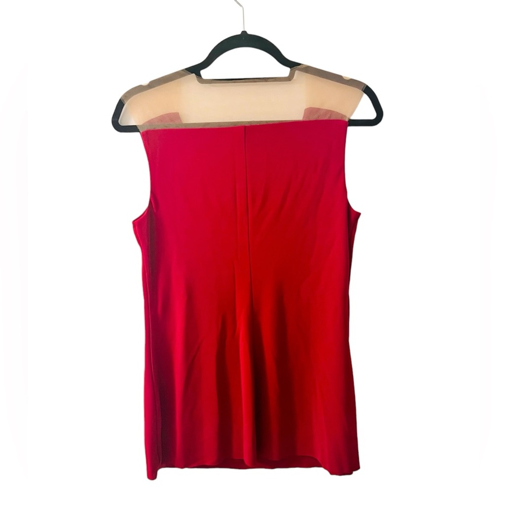 Bailey44, Medium Sleeveless V-Neck, Illusion shoulder, Crimson - Picture 3 of 3
